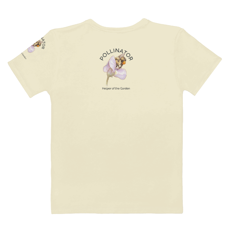 Light yellow t-shirt with bee and flower graphic