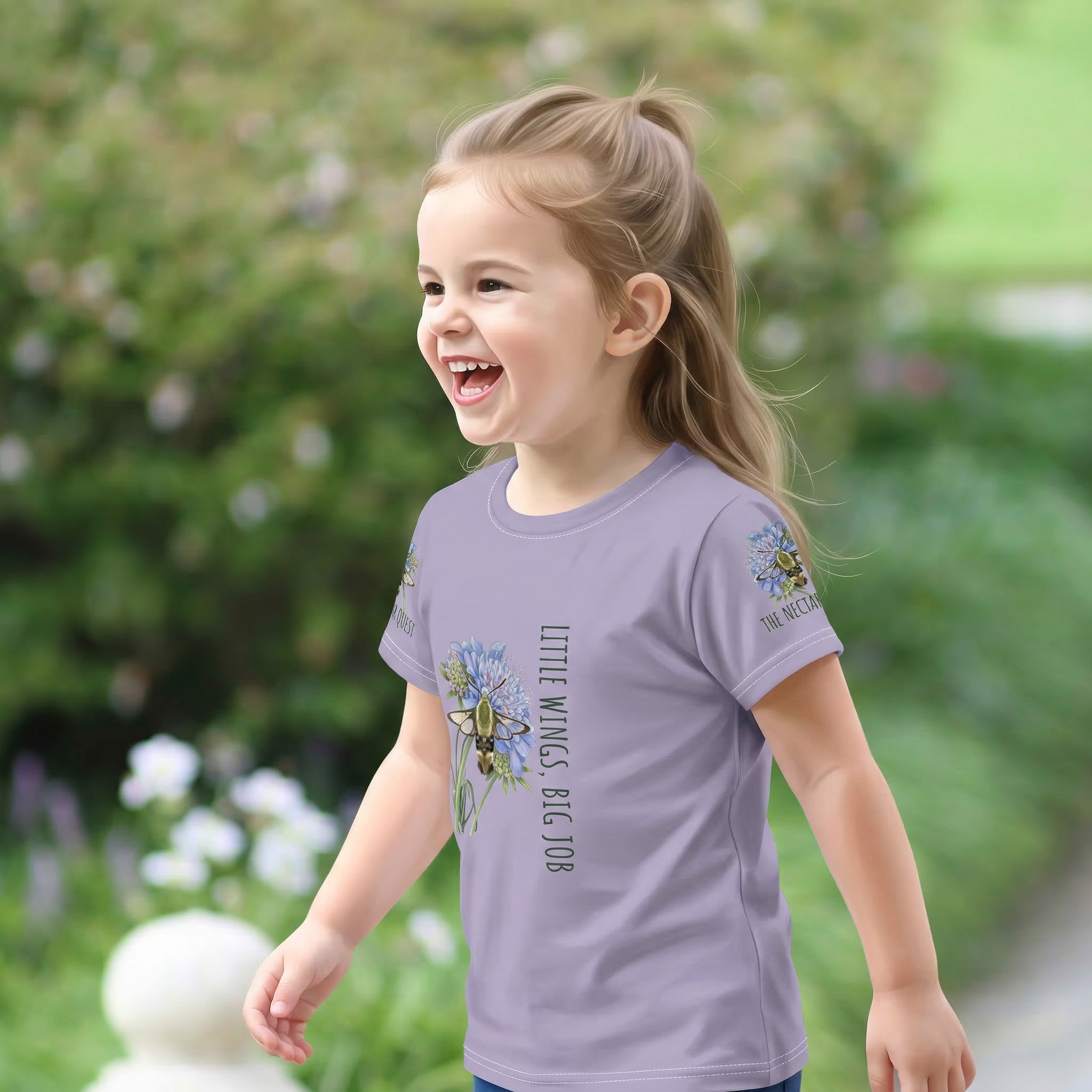 The Nectar Quest All-Over Print Hummingbird Toddler Tee