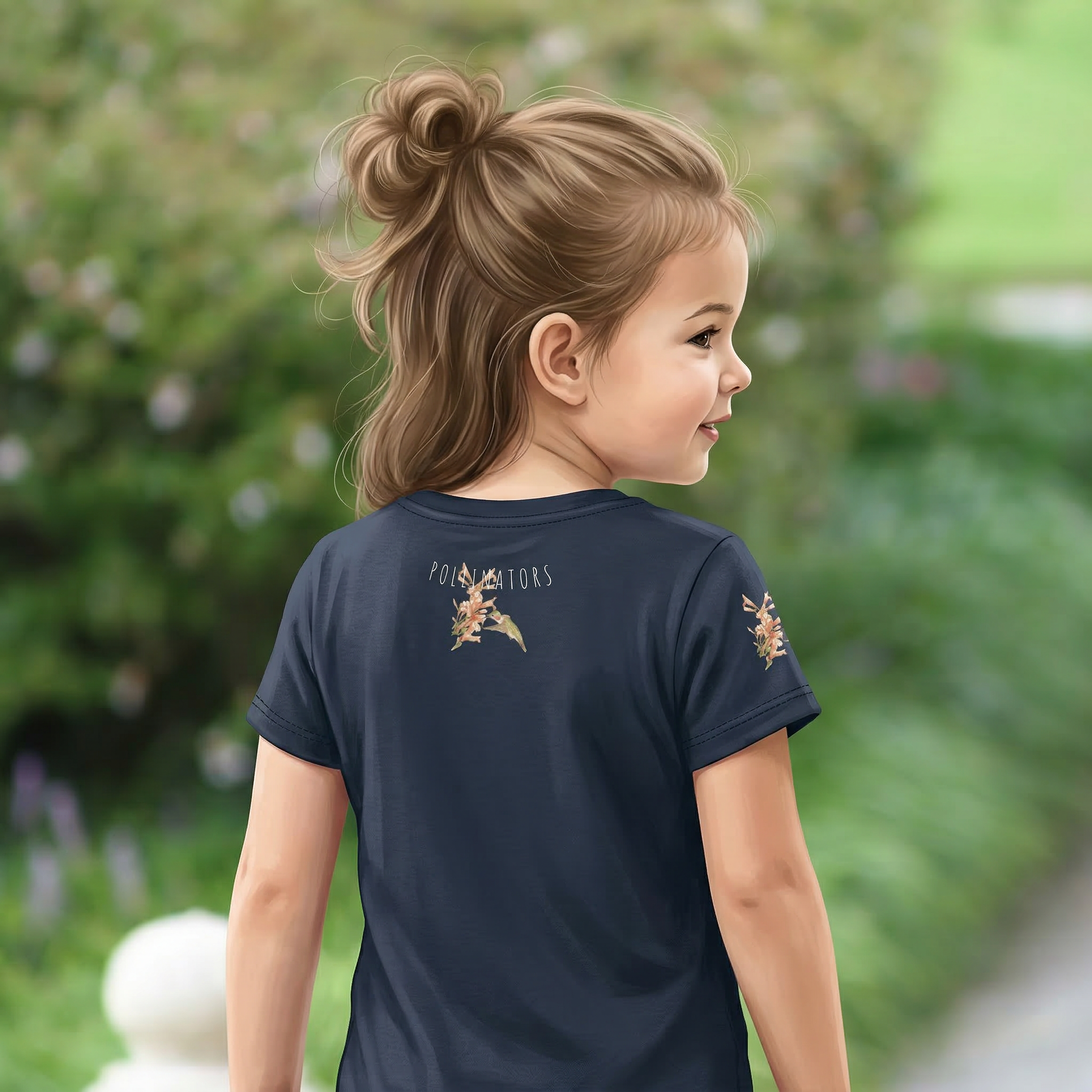 Sweet Nectar All-Over Print Hummingbird Toddler Tee
