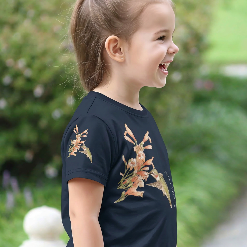 Sweet Nectar All-Over Print Hummingbird Toddler Tee