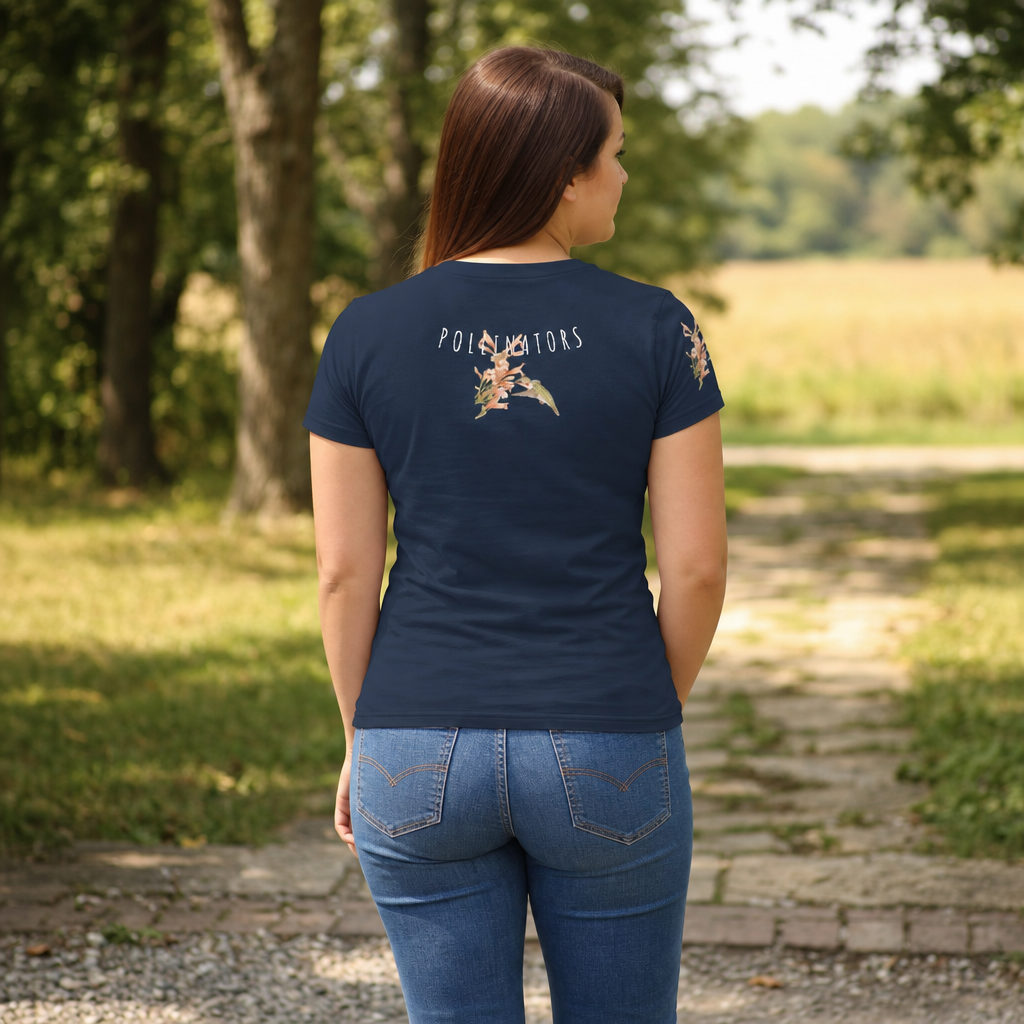 Women's Sweet Nectar All-Over Print Hummingbird Tee