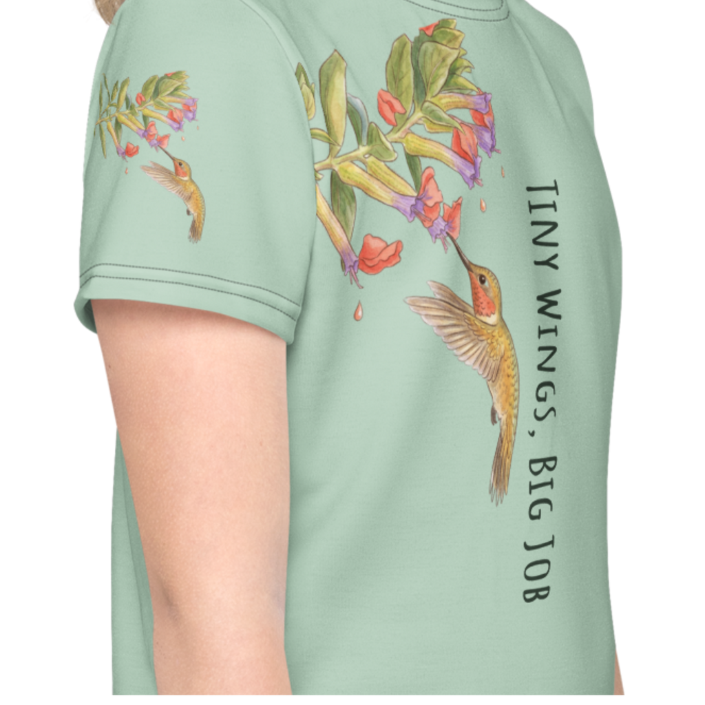 Detail of the soft, stretchable jersey fabric and high-definition print quality on the Nectar Quest toddler tee.