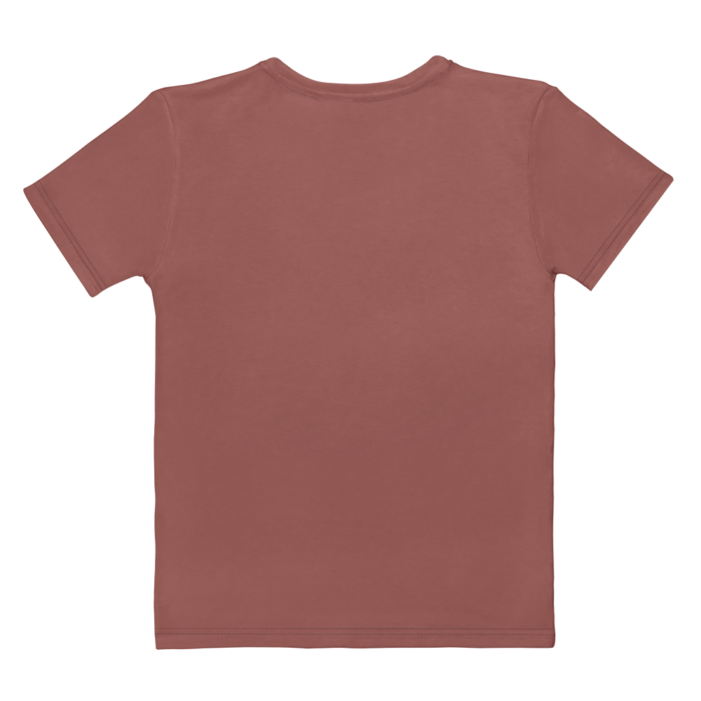 back view of mauve t-shirt 