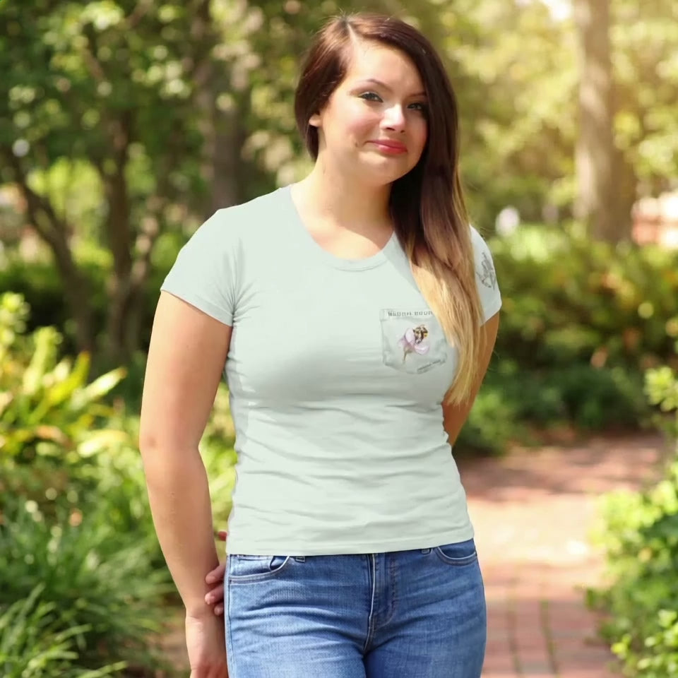 Golden Dust | Faux Pocket Tee | Sage